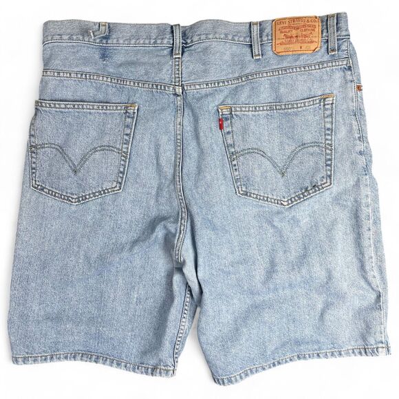 VTG Levis 560 Relaxed Fit Men's 42 Denim Shorts 100% Cotton Batwing Jorts - Picture 6 of 7